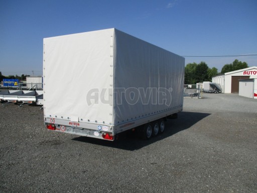 Hydraulicky sklopný přívěs AD 3,5T B3 5,17x2,09/2,10 plachta 1350