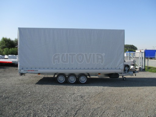 Hydraulicky sklopný přívěs AD 3,5T B3 5,17x2,09/2,10 plachta 1350
