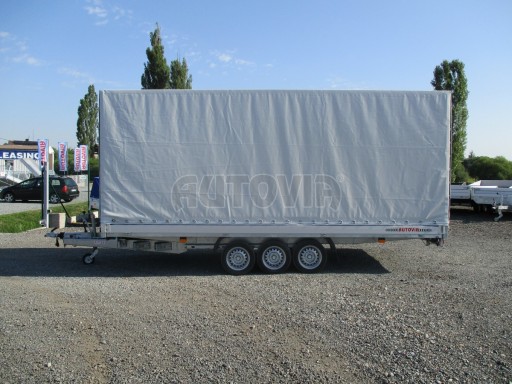 Hydraulicky sklopný přívěs AD 3,5T B3 5,17x2,09/2,10 plachta 1350