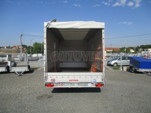 Hydraulicky sklopný přívěs AD 3,5T B3 5,17x2,09/2,10 plachta 1350