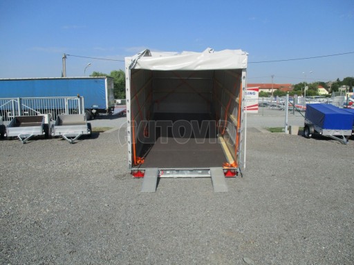 Hydraulicky sklopný přívěs AD 3,5T B3 5,17x2,09/2,10 plachta 1350