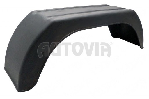 Blatník plast  8'/160 mm DOMAR černý lomený č.1