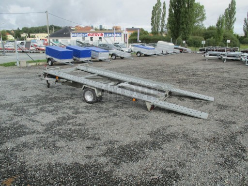 Bazarový přívěs na přepravu aut KAR 08 1,5T 3,50x1,95 č.1