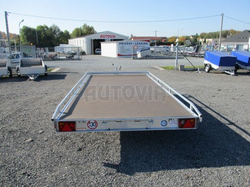 Přívěs pro převoz aut sklopný - AD 2,7T 4,50x2,09 plato