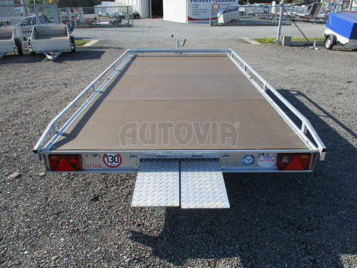 Přívěs pro převoz aut sklopný - AD 2,7T 4,50x2,09 plato
