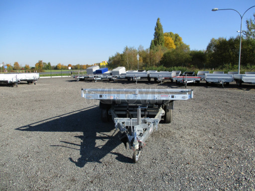 Přívěs pro převoz aut sklopný - AD 2,7T 4,50x2,09 plato