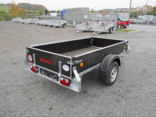 Nebrzděný jednoosý PROFI přívěs ZV 26 N1 2,50x1,24/0,35 POČ zes. náprava č.7