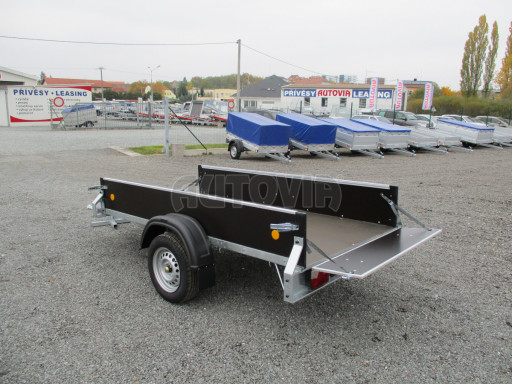 Nebrzděný jednoosý PROFI přívěs ZV 26 N1 2,50x1,24/0,35 POČ zes. náprava č.13