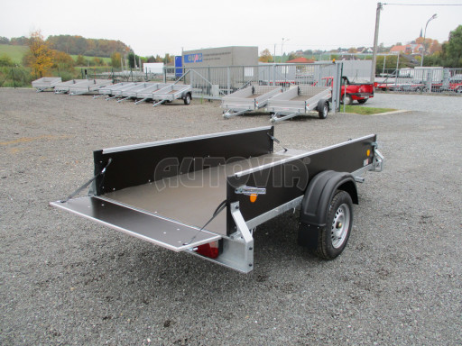 Nebrzděný jednoosý PROFI přívěs ZV 26 N1 2,50x1,24/0,35 POČ zes. náprava č.15