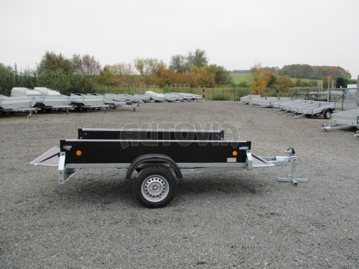 Nebrzděný jednoosý PROFI přívěs ZV 26 N1 2,50x1,24/0,35 POČ zes. náprava č.16
