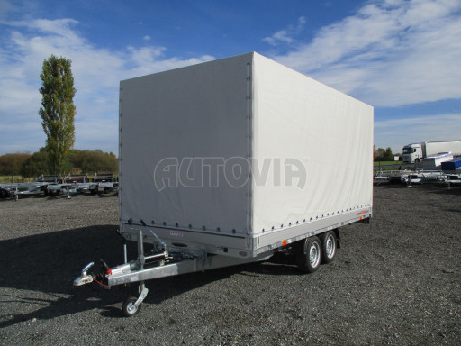 Přívěsný vozík sklopný s plachtou AD 2,7T 4,17x2,09/2,00
