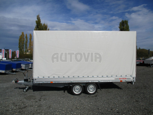 Přívěsný vozík sklopný s plachtou AD 2,7T 4,17x2,09/2,00