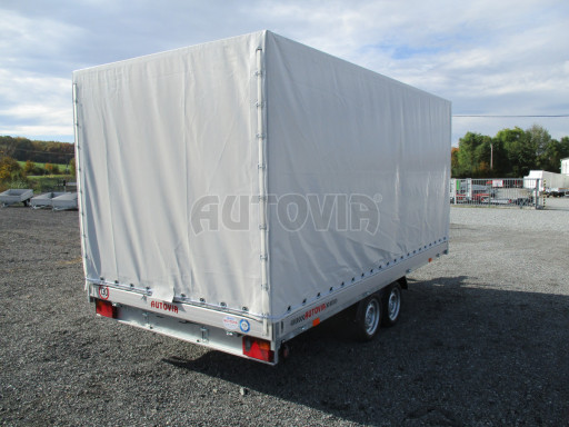 Přívěsný vozík sklopný s plachtou AD 2,7T 4,17x2,09/2,00