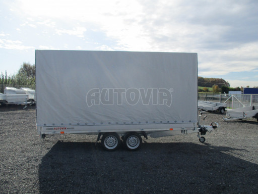 Přívěsný vozík sklopný s plachtou AD 2,7T 4,17x2,09/2,00