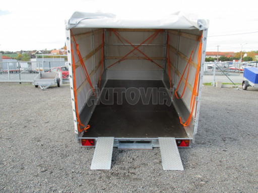 Přívěsný vozík sklopný s plachtou AD 2,7T 4,17x2,09/2,00