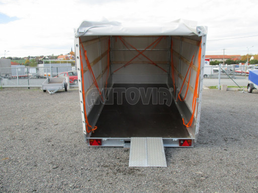 Přívěsný vozík sklopný s plachtou AD 2,7T 4,17x2,09/2,00