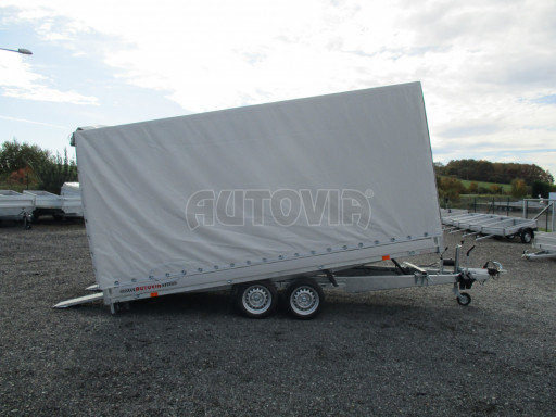 Přívěsný vozík sklopný s plachtou AD 2,7T 4,17x2,09/2,00