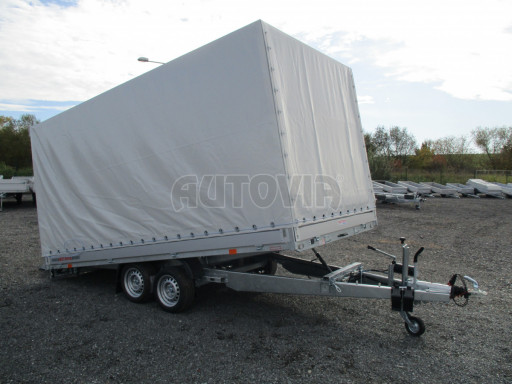 Přívěsný vozík sklopný s plachtou AD 2,7T 4,17x2,09/2,00