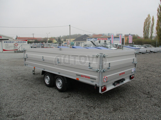 Dvounápravový přívěs s nástavbou bočnic ZV 41 2,7T B2 4,17x2,01/0,70