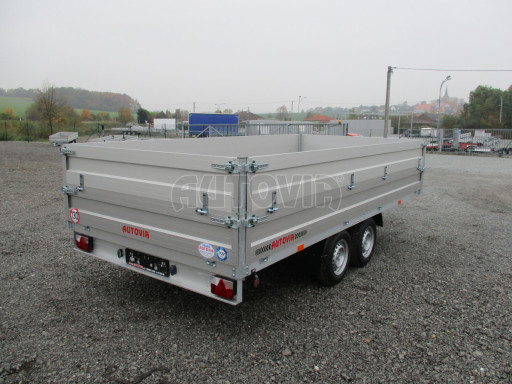 Dvounápravový přívěs s nástavbou bočnic ZV 41 2,7T B2 4,17x2,01/0,70