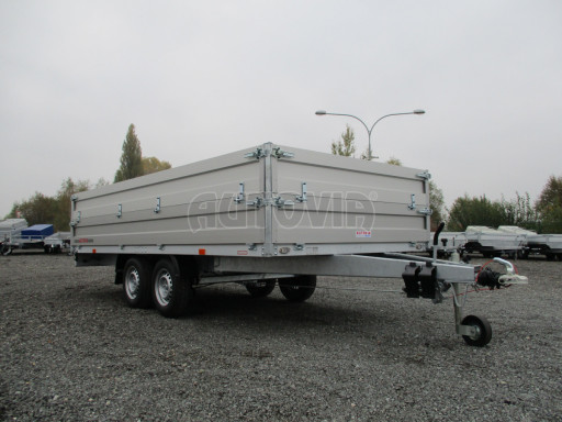 Dvounápravový přívěs s nástavbou bočnic ZV 41 2,7T B2 4,17x2,01/0,70