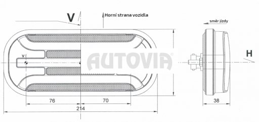 Svítilna Fristom FT-230 sdružená LED 12-36V, L/P-BL/BR/KO/CO, dynamický blinkr, baj5 č.2