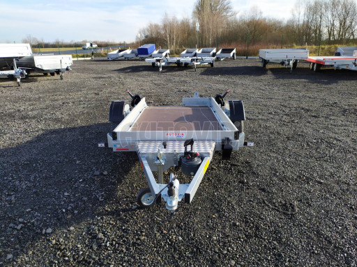 Jednoosý nebrzděný hydraulicky sklopný přívěs HS 750kg N1 2,46x1,26/0,10 ruč* č.5