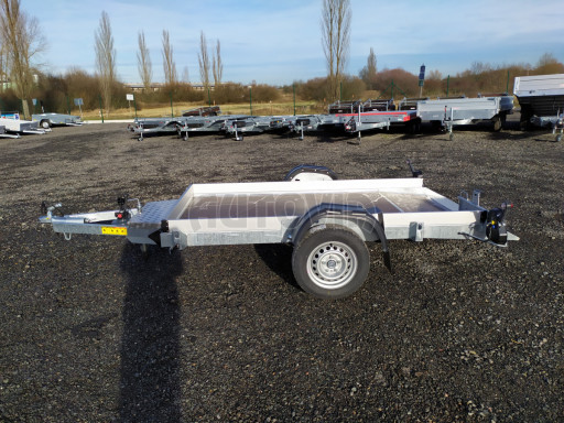 Jednoosý nebrzděný hydraulicky sklopný přívěs HS 750kg N1 2,46x1,26/0,10 ruč* č.7