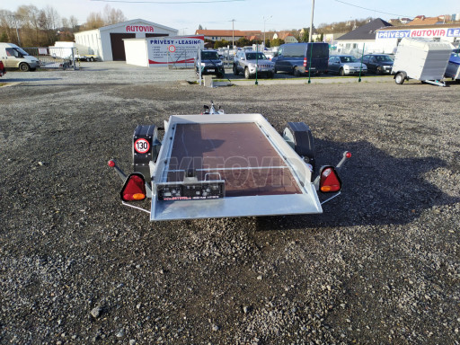 Jednoosý nebrzděný hydraulicky sklopný přívěs HS 750kg N1 2,46x1,26/0,10 ruč* č.8