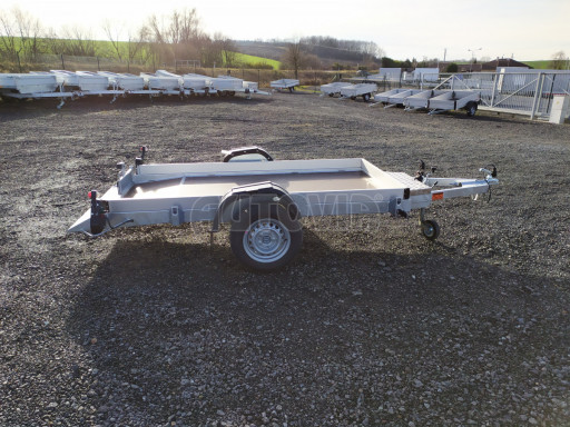 Jednoosý nebrzděný hydraulicky sklopný přívěs HS 750kg N1 2,46x1,26/0,10 ruč* č.10