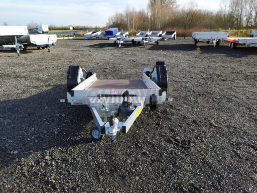 Jednoosý nebrzděný hydraulicky sklopný přívěs HS 750kg N1 2,46x1,26/0,10 ruč* č.12