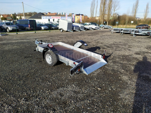 Jednoosý nebrzděný hydraulicky sklopný přívěs HS 750kg N1 2,46x1,26/0,10 ruč* č.3