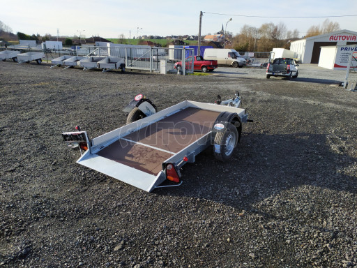 Jednoosý nebrzděný hydraulicky sklopný přívěs HS 750kg N1 2,46x1,26/0,10 ruč* č.15