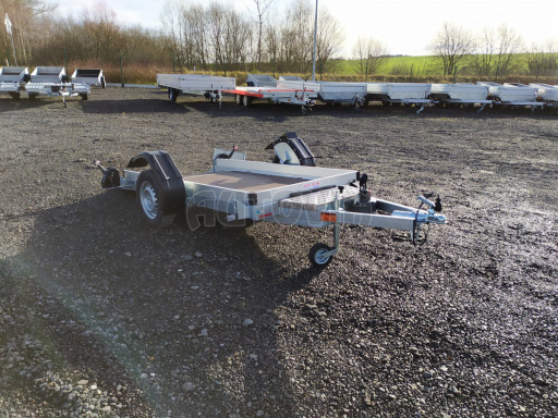 Jednoosý nebrzděný hydraulicky sklopný přívěs HS 750kg N1 2,46x1,26/0,10 ruč* č.17