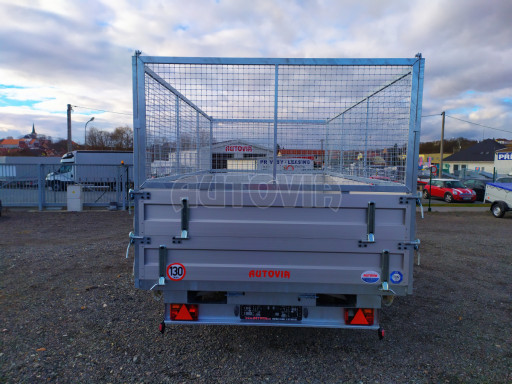 Univerzální skladový třístranný sklápěč  PHT 3,5T 4,18x2,10/1,70 GITTER, nástavba