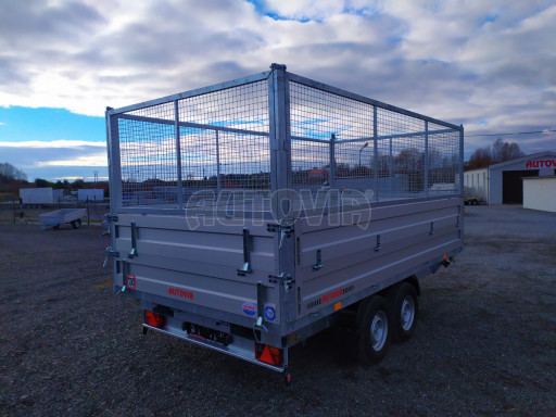 Univerzální skladový třístranný sklápěč  PHT 3,5T 4,18x2,10/1,70 GITTER, nástavba