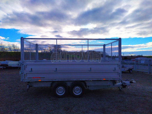 Univerzální skladový třístranný sklápěč  PHT 3,5T 4,18x2,10/1,70 GITTER, nástavba