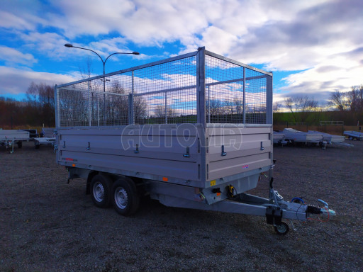 Univerzální skladový třístranný sklápěč  PHT 3,5T 4,18x2,10/1,70 GITTER, nástavba