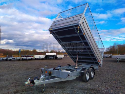 Univerzální skladový třístranný sklápěč  PHT 3,5T 4,18x2,10/1,70 GITTER, nástavba