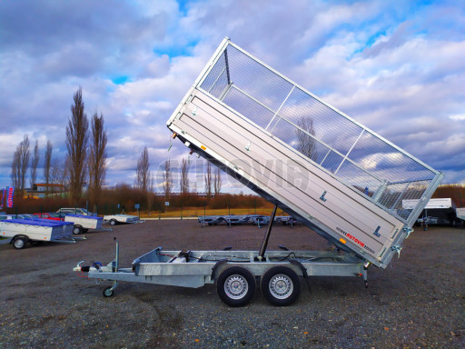 Univerzální skladový třístranný sklápěč  PHT 3,5T 4,18x2,10/1,70 GITTER, nástavba