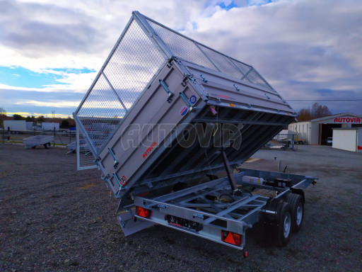 Univerzální skladový třístranný sklápěč  PHT 3,5T 4,18x2,10/1,70 GITTER, nástavba