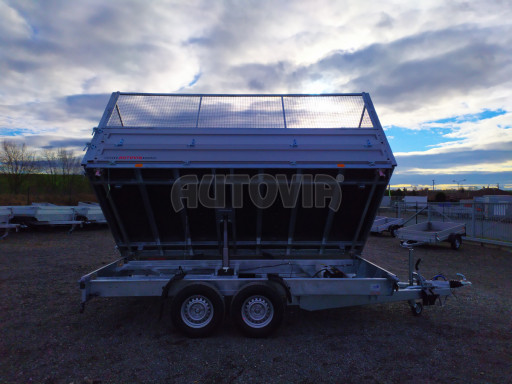 Univerzální skladový třístranný sklápěč  PHT 3,5T 4,18x2,10/1,70 GITTER, nástavba