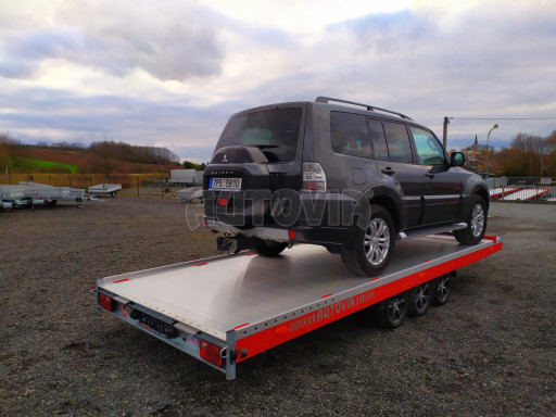 Plato pro převoz velkých vozidel JMB 3,5T B3 5,50x2,09 ALU kola č.60