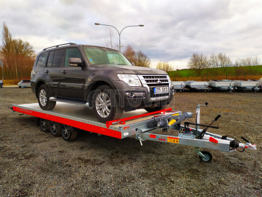 Plato pro převoz velkých vozidel JMB 3,5T B3 5,50x2,09 ALU kola č.47