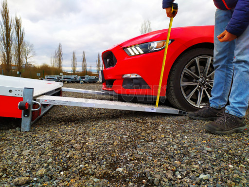 Plato pro převoz velkých vozidel JMB 3,5T B3 5,50x2,09 ALU kola č.68