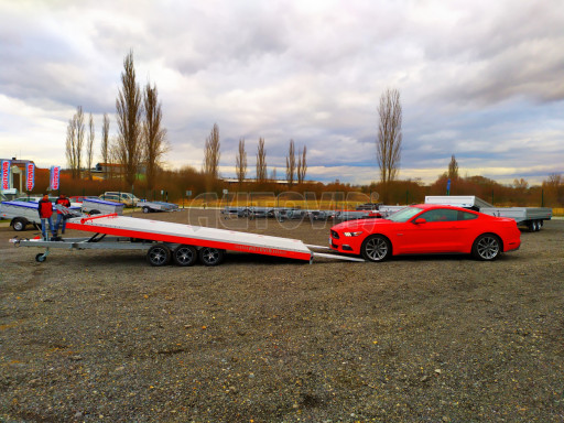 Plato pro převoz velkých vozidel JMB 3,5T B3 5,50x2,09 ALU kola č.69