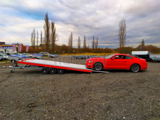 Plato pro převoz velkých vozidel JMB 3,5T B3 5,50x2,09 ALU kola č.78