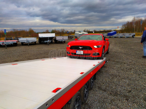 Plato pro převoz velkých vozidel JMB 3,5T B3 5,50x2,09 ALU kola č.79