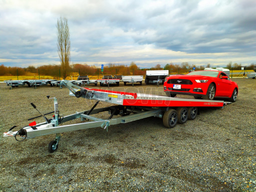 Plato pro převoz velkých vozidel JMB 3,5T B3 5,50x2,09 ALU kola č.80