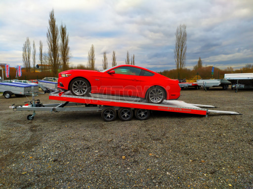 Plato pro převoz velkých vozidel JMB 3,5T B3 5,50x2,09 ALU kola č.85